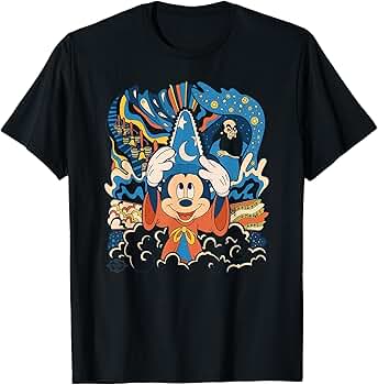 Disney Fantasia Mickey Mouse Tシャツ 海外限定 ディズニー Disney Fantasia Mickey Mouse Tシャツ 海外限定 ディズニー